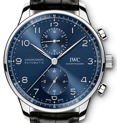 iwc portuguese blue dial